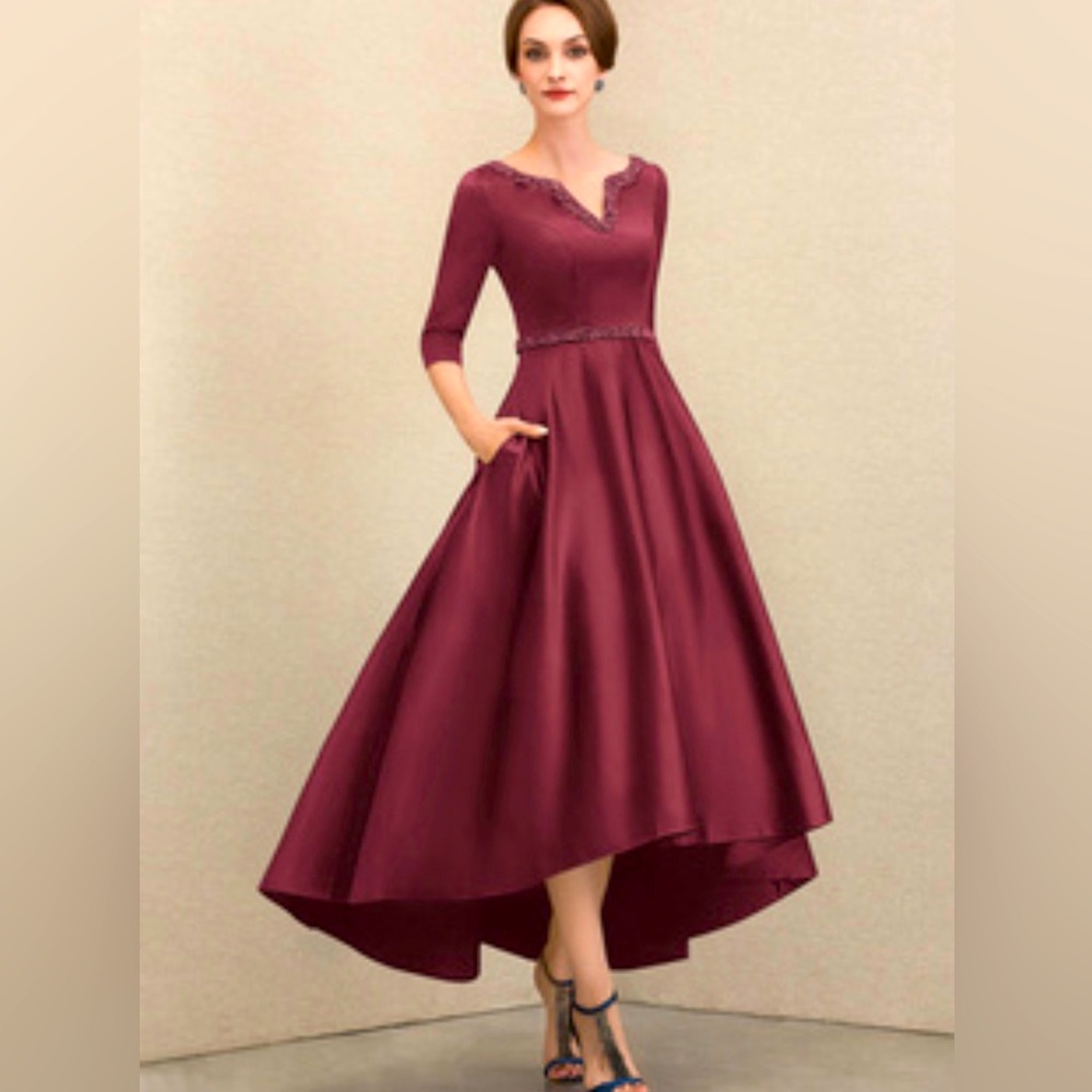 NWT Gorgeous A Line Satin Formal Dress